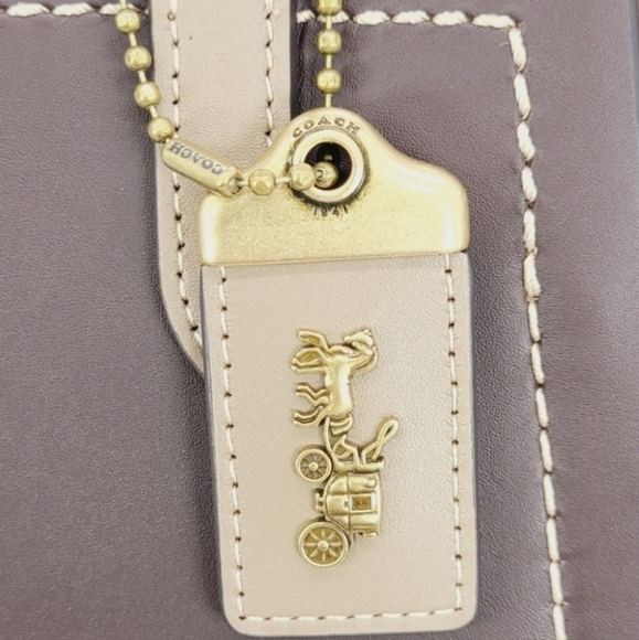 COACH Troupe Tote Oak Multi NEW - Picture 6 of 12